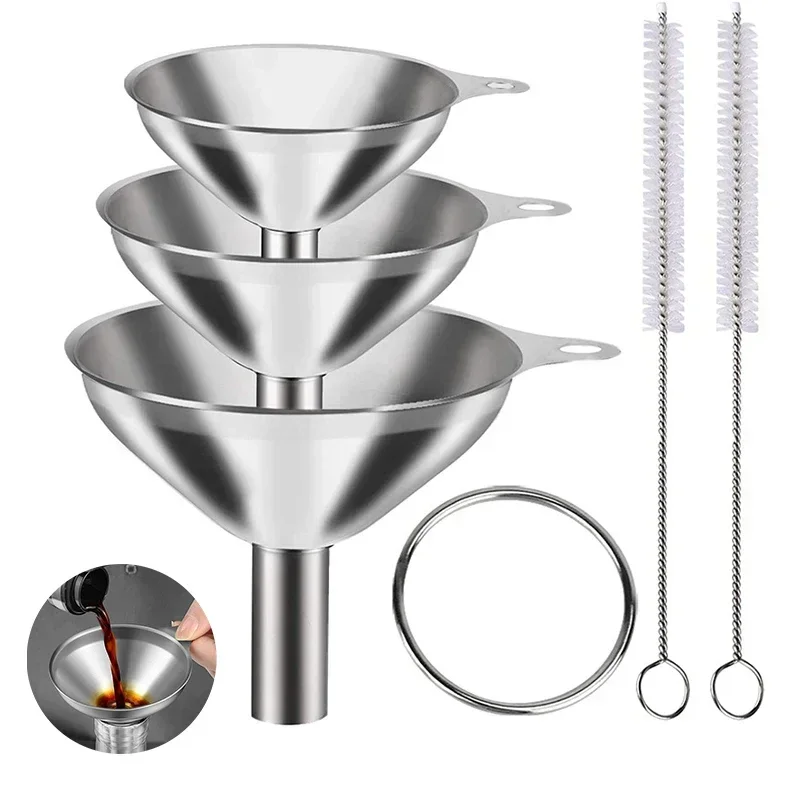 Kitchen Gadgets Small - 3/5 Adet Paslanmaz Çelik Mutfak Hunileri