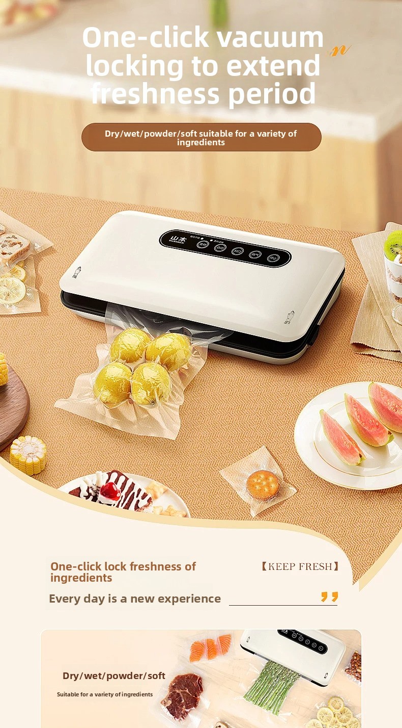 Food Vacuum Sealer - Mini Vakum Kapatma Makinesi Otomatik Ev