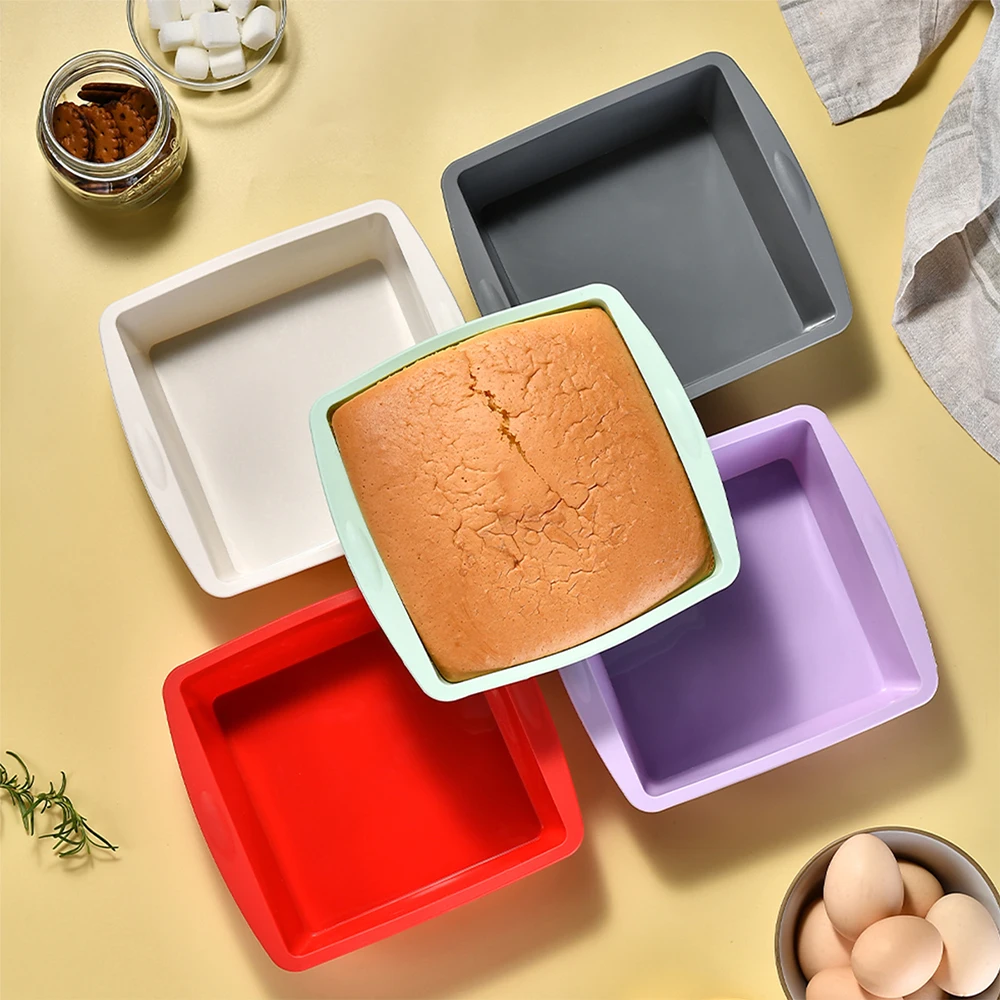Kitchen Gadgets Deals - 1/4 adet silikon kare kek kalıbı