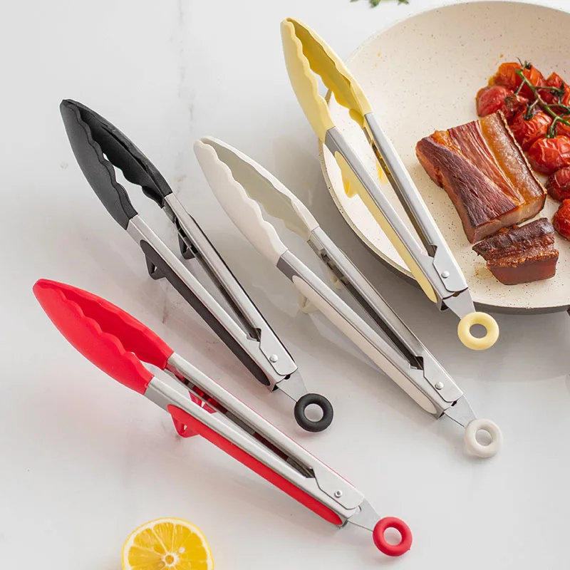 Kitchen Gadgets Under $10 - 10-inch gıda maşası silikon kaymaz pişirme