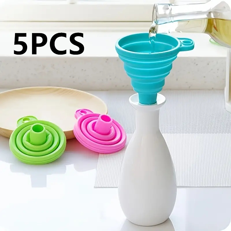 Kitchen Gadgets Small - Silikon Katlanır Huni Çok Fonksiyonlu Taşınabilir