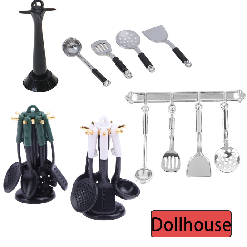 Kitchen Utensil Holder - Dollhouse Minyatür Aksesuarları Mini Kürek Çorba
