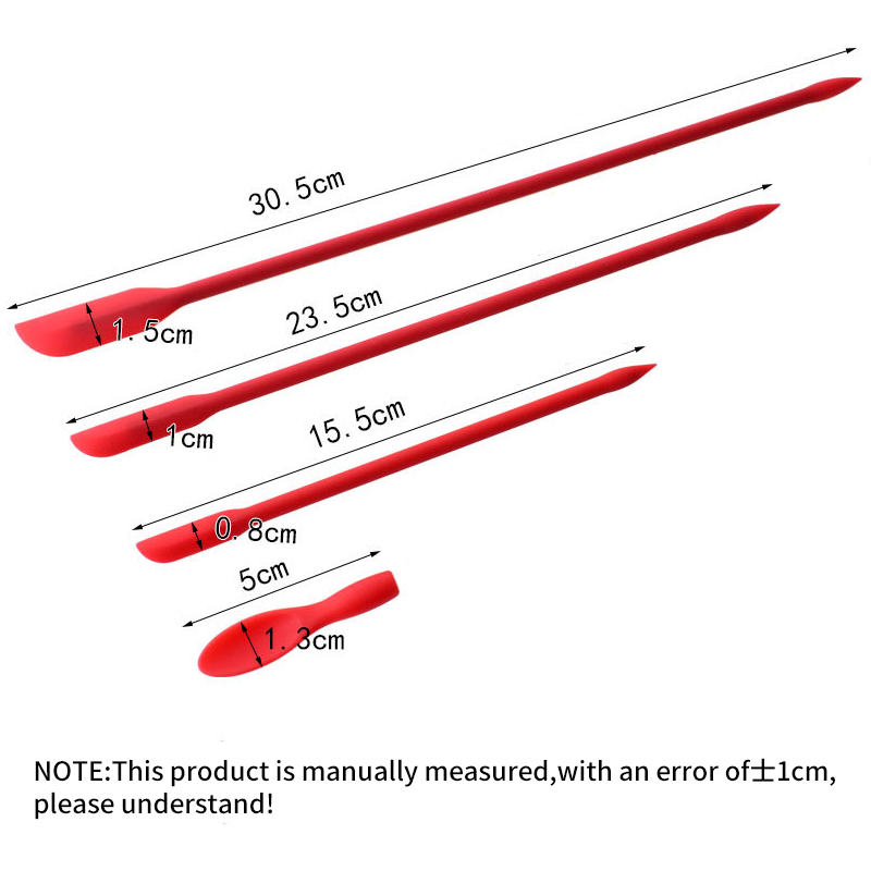 Kitchen Gadgets Small - Holaroom 3 adet/6 adet silikon Spatula
