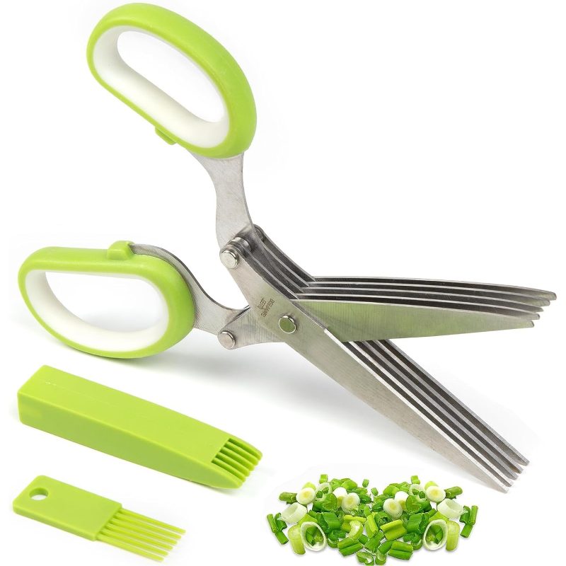 Herb Scissors 5 Blade - 5 bıçaklı ve kapaklı ağır hizmet