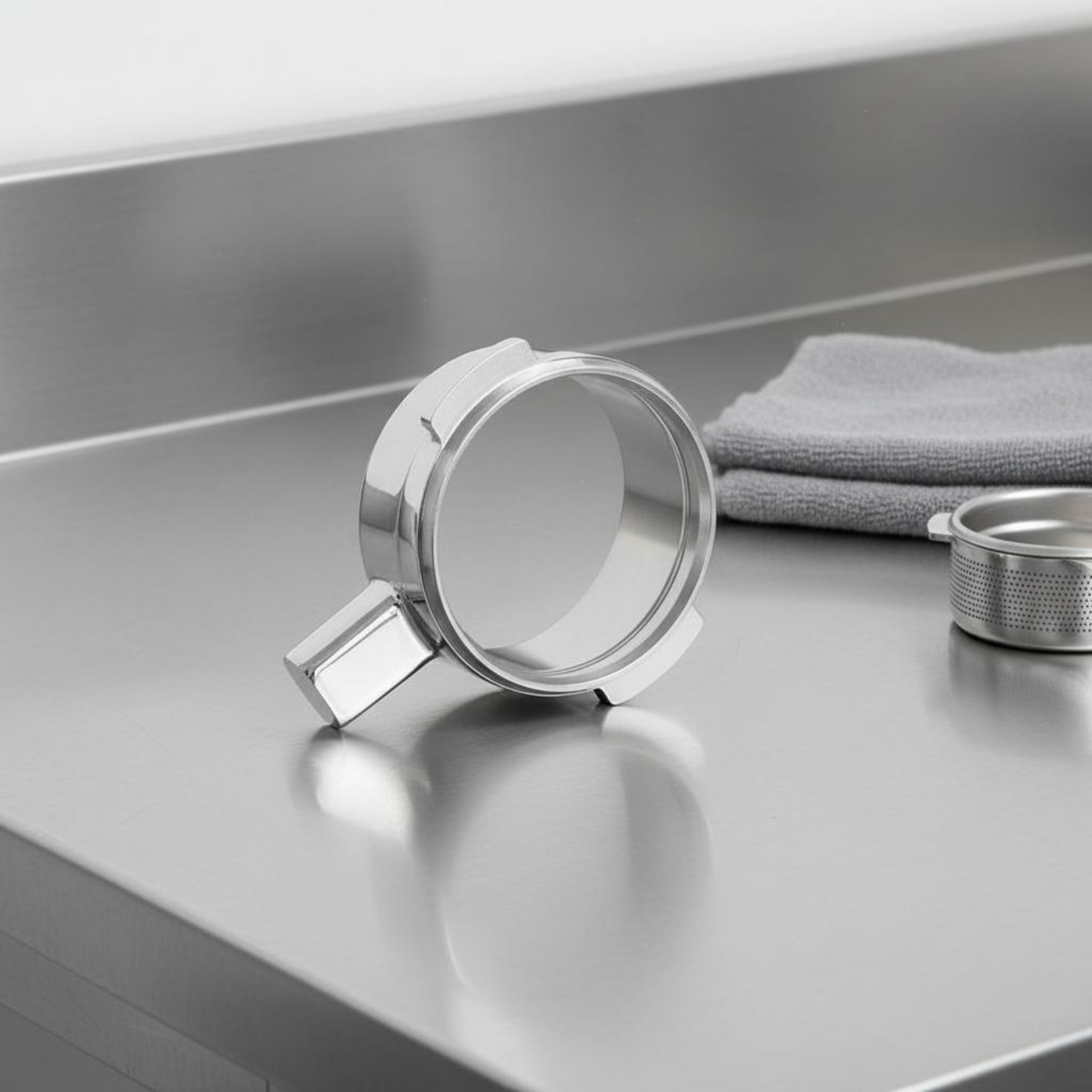 Stainless Steel Strainer - Dipsiz Portafiltre Başlığı İnce Cilalı Kapaksız