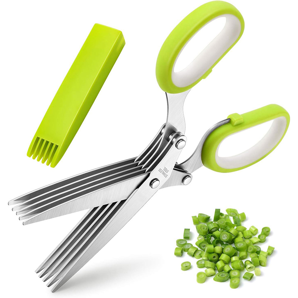 Herb Scissors 5 Blade - Bitkisel Makas Paslanmaz Çelik 5 Bıçaklı