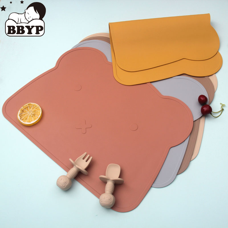 Kitchen Gadgets Photo - Silikon Karikatür Ayı Placemat Çocuk Plaka