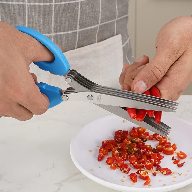 Herb Scissors 5 Blade - Mutfak Makası Çok Fonksiyonlu Çok Katmanlı