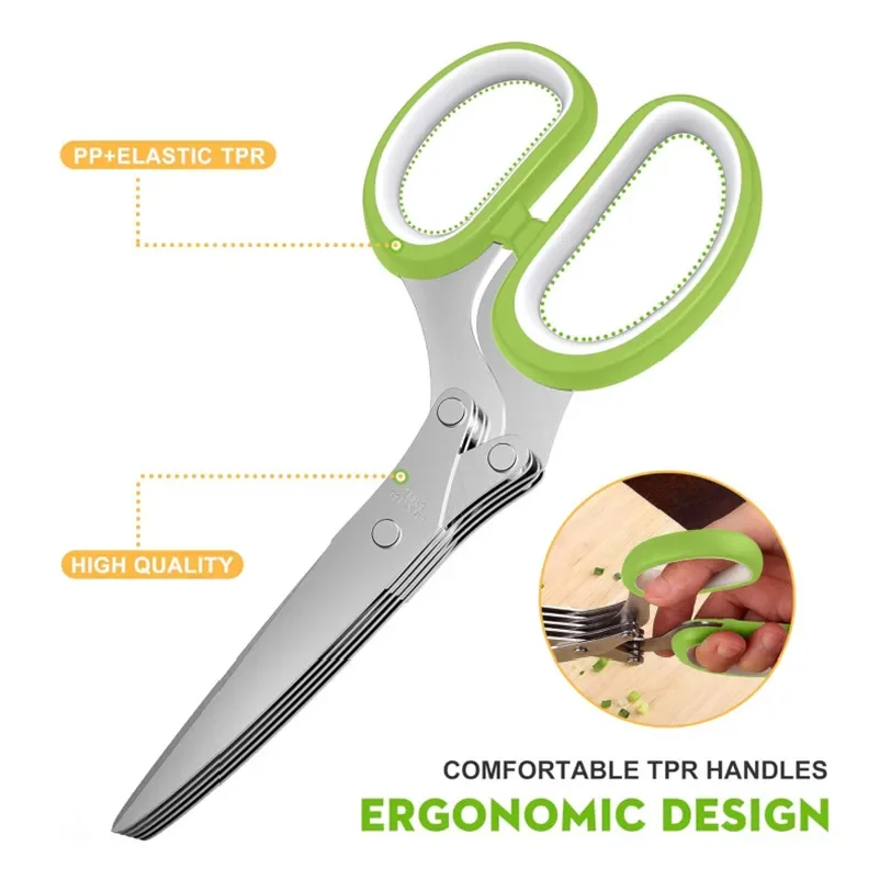 Paslanmaz Çelik 5 Bıçaklı Mutf - Herb Scissors 5 Blade incelemesi ve fiyatı
