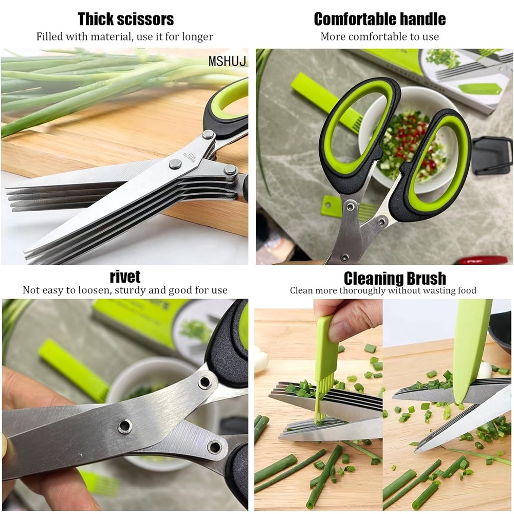 Çok Katmanlı Makas Mutfak Maka - Herb Scissors 5 Blade incelemesi ve fiyatı
