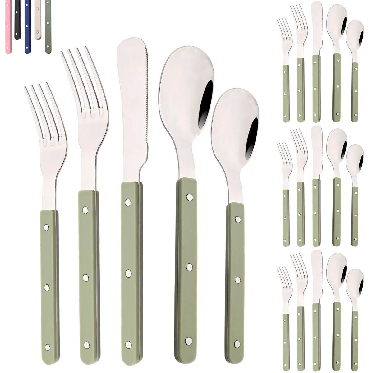 20 adet çatal bıçak kaşık seti - Kitchen Gadgets Green incelemesi ve fiyatı