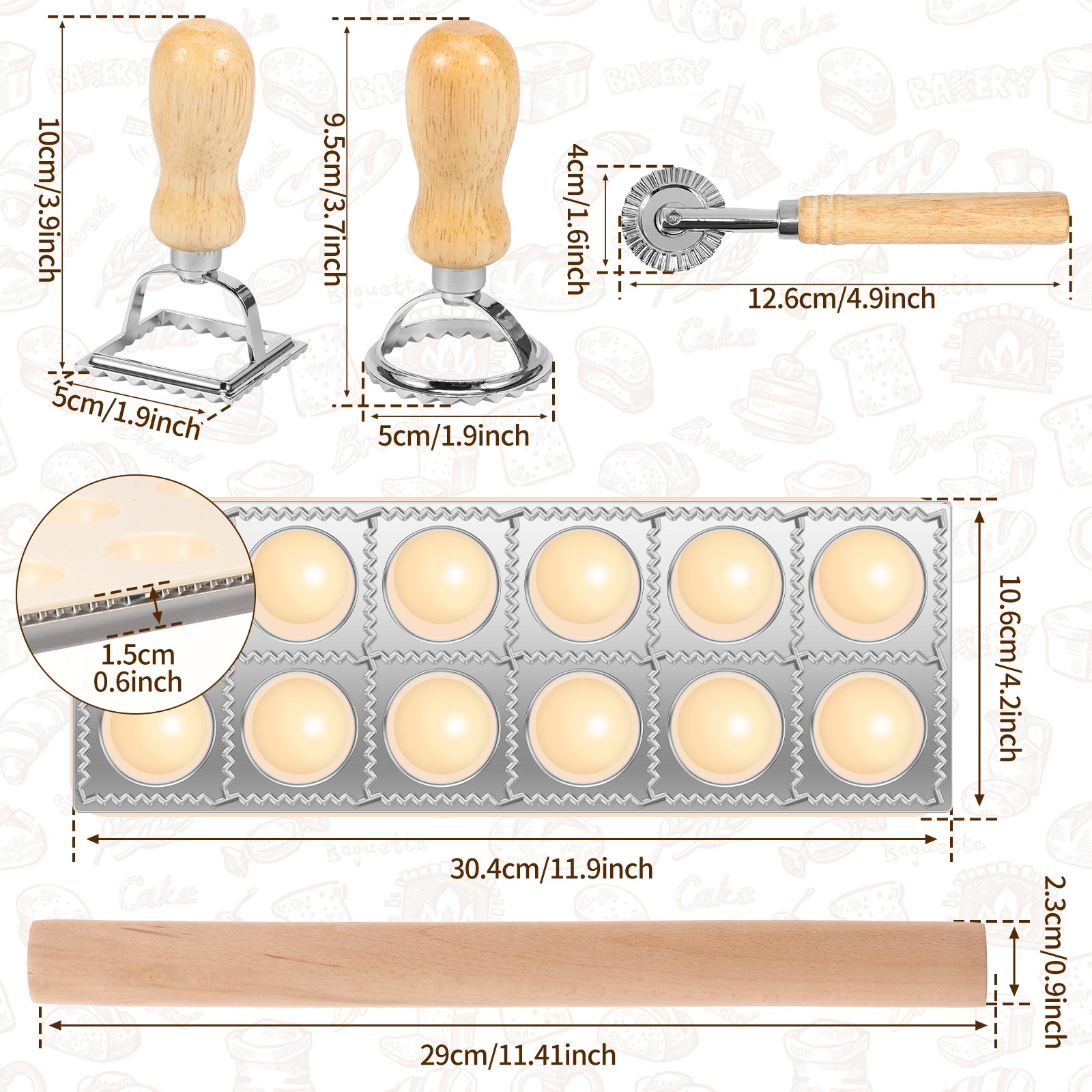4/5/7 adet Ravioli yapma kalıb - Kitchen Gadgets Under $10 incelemesi ve fiyatı