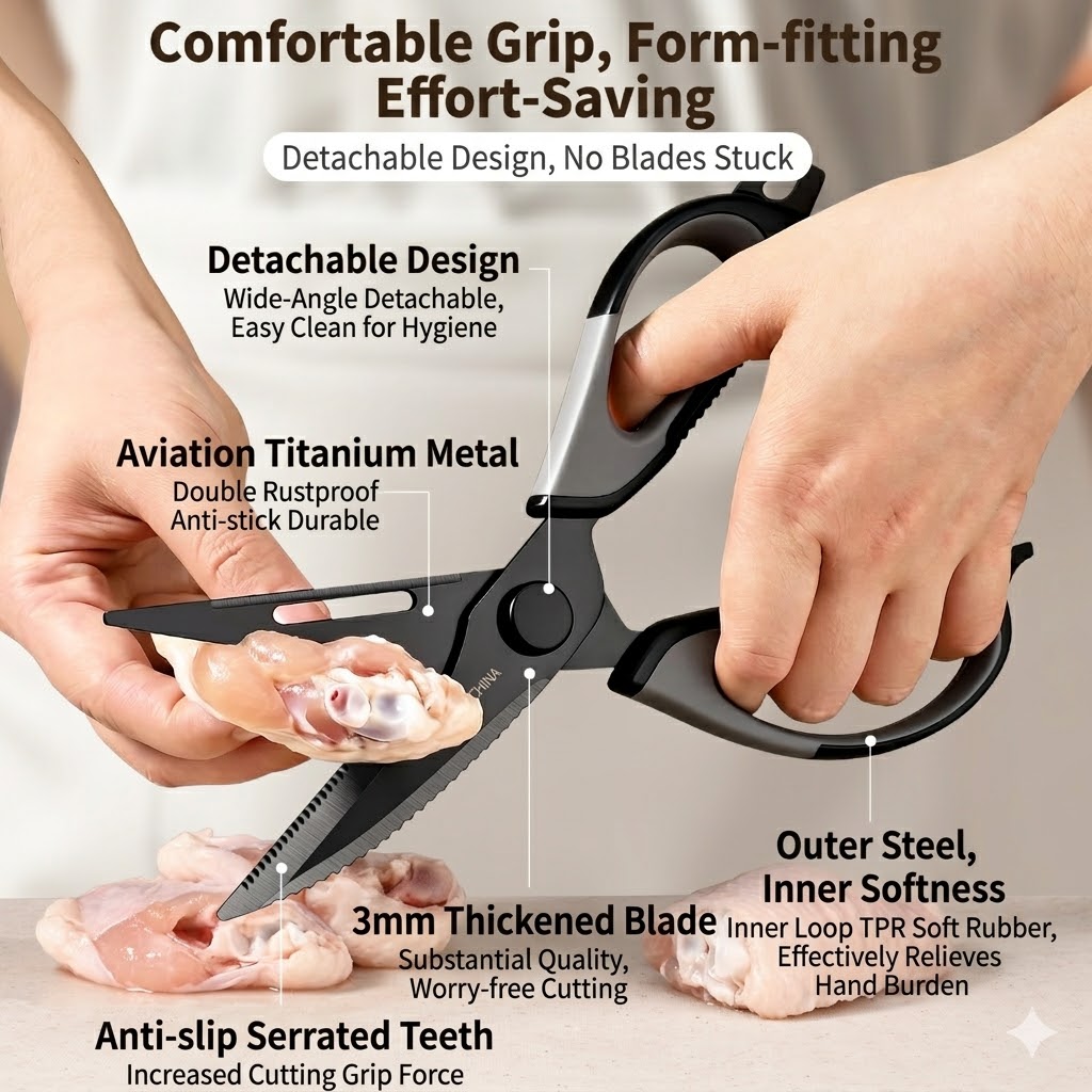 Mutfak makası Titanyum Tavuk k - Kitchen Gadgets Deals incelemesi ve fiyatı