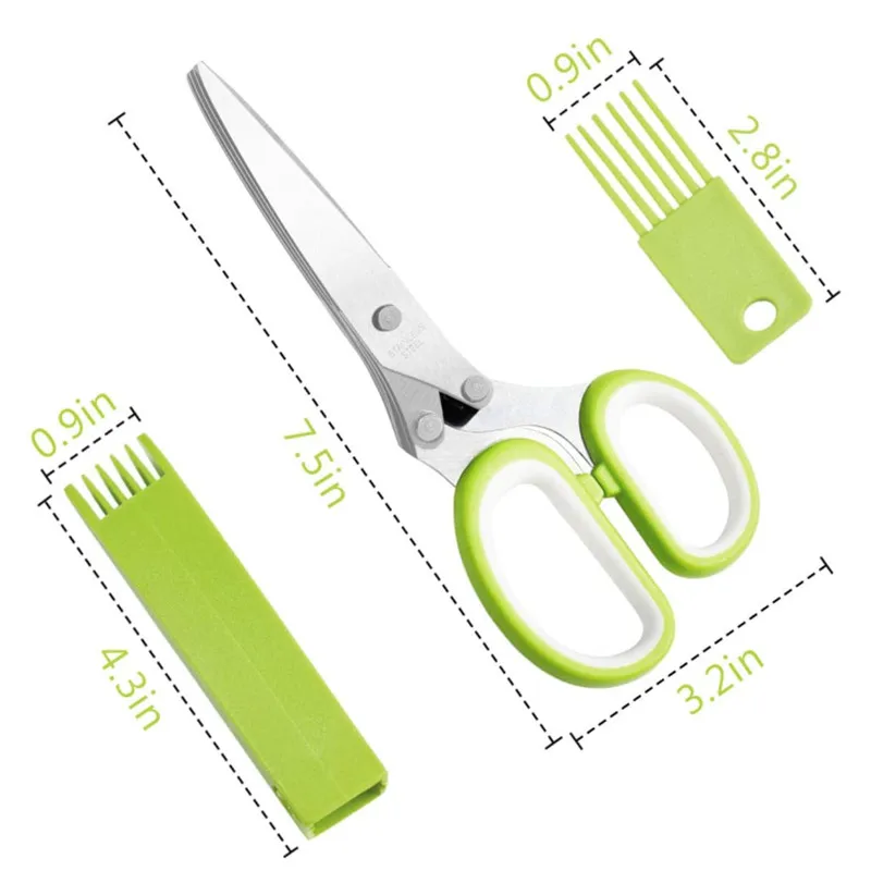 Paslanmaz Çelik 5 Bıçaklı Mutf - Herb Scissors 5 Blade incelemesi ve fiyatı
