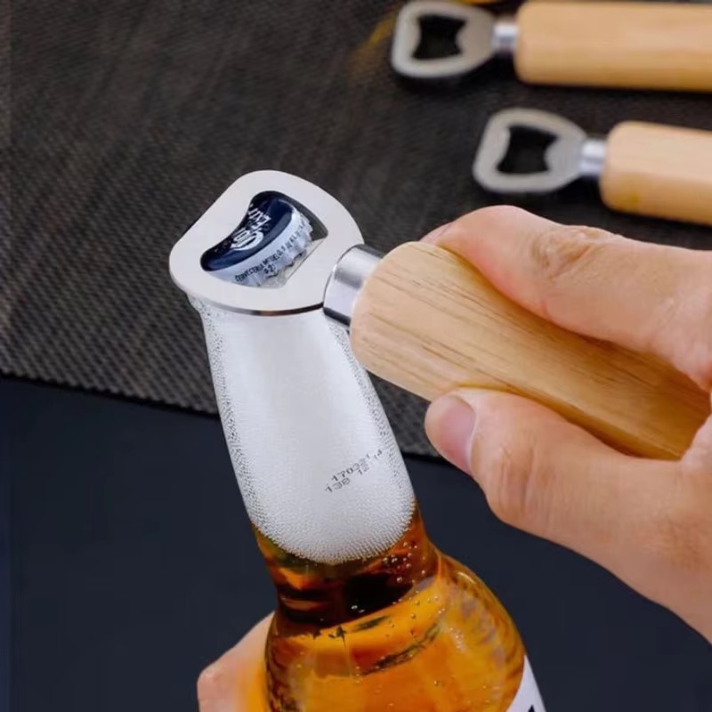 Paslanmaz Çelik Ahşap Şişe Aça - Kitchen Gadgets Home Party incelemesi ve fiyatı