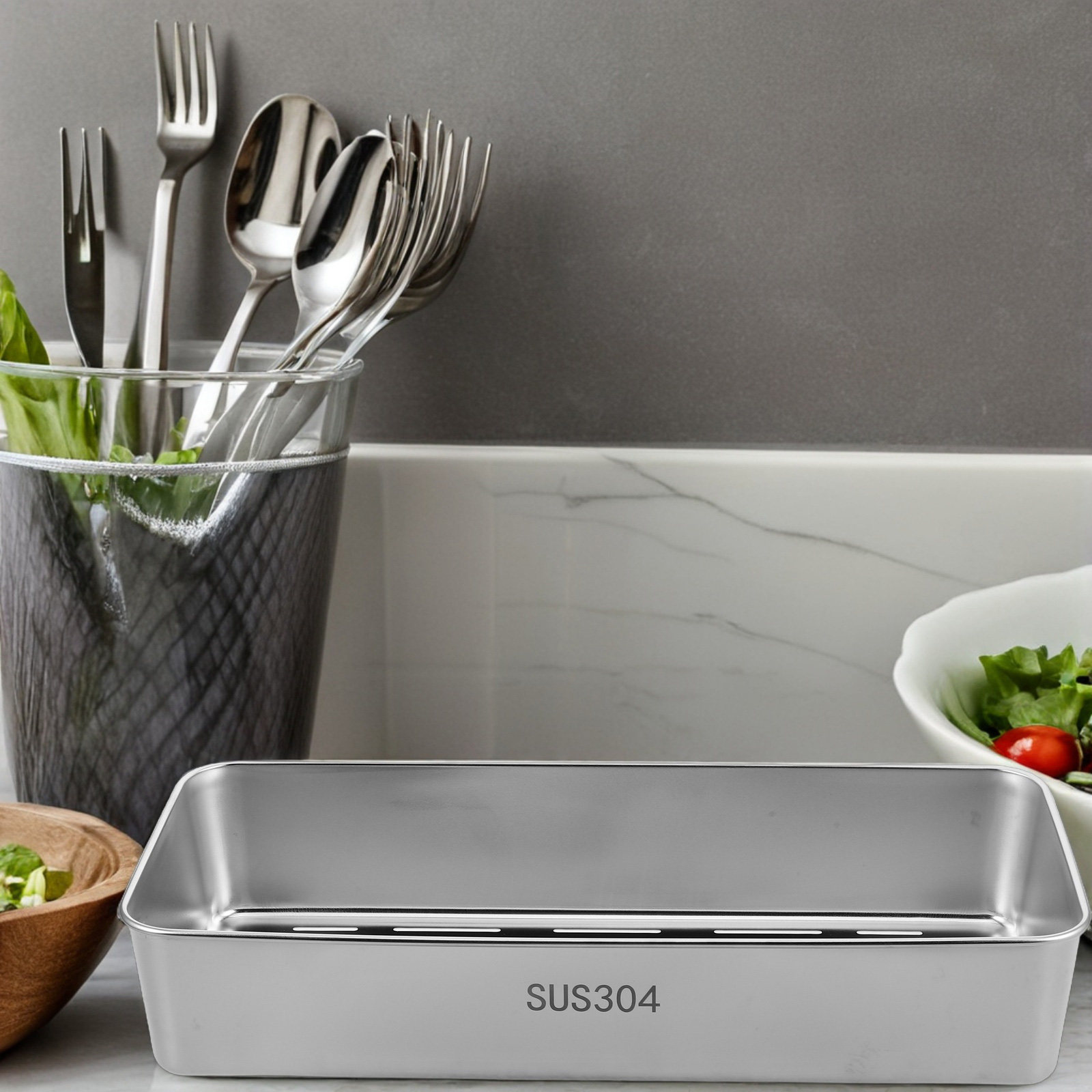 Paslanmaz Çelik Çubuk Sepeti Ç - Kitchen Utensil Holder incelemesi ve fiyatı