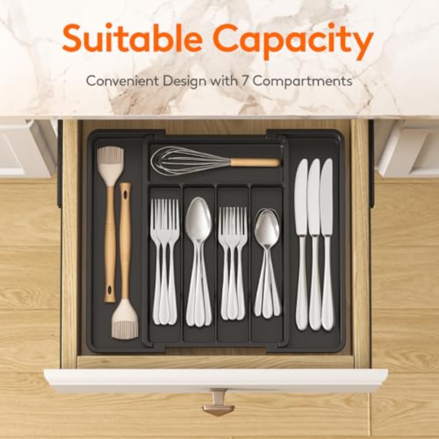 Genişletilebilir Çatal Bıçak T - Kitchen Utensil Holder incelemesi ve fiyatı