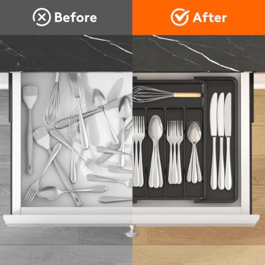 Genişletilebilir Çatal Bıçak T - Kitchen Utensil Holder incelemesi ve fiyatı
